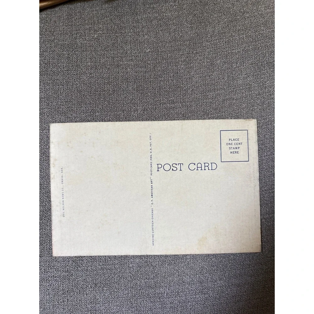Vintage Hotel Paxton Omaha Nebraska Linen Postcard Curt Teich OA4712-N Unposted - Picture 4 of 4